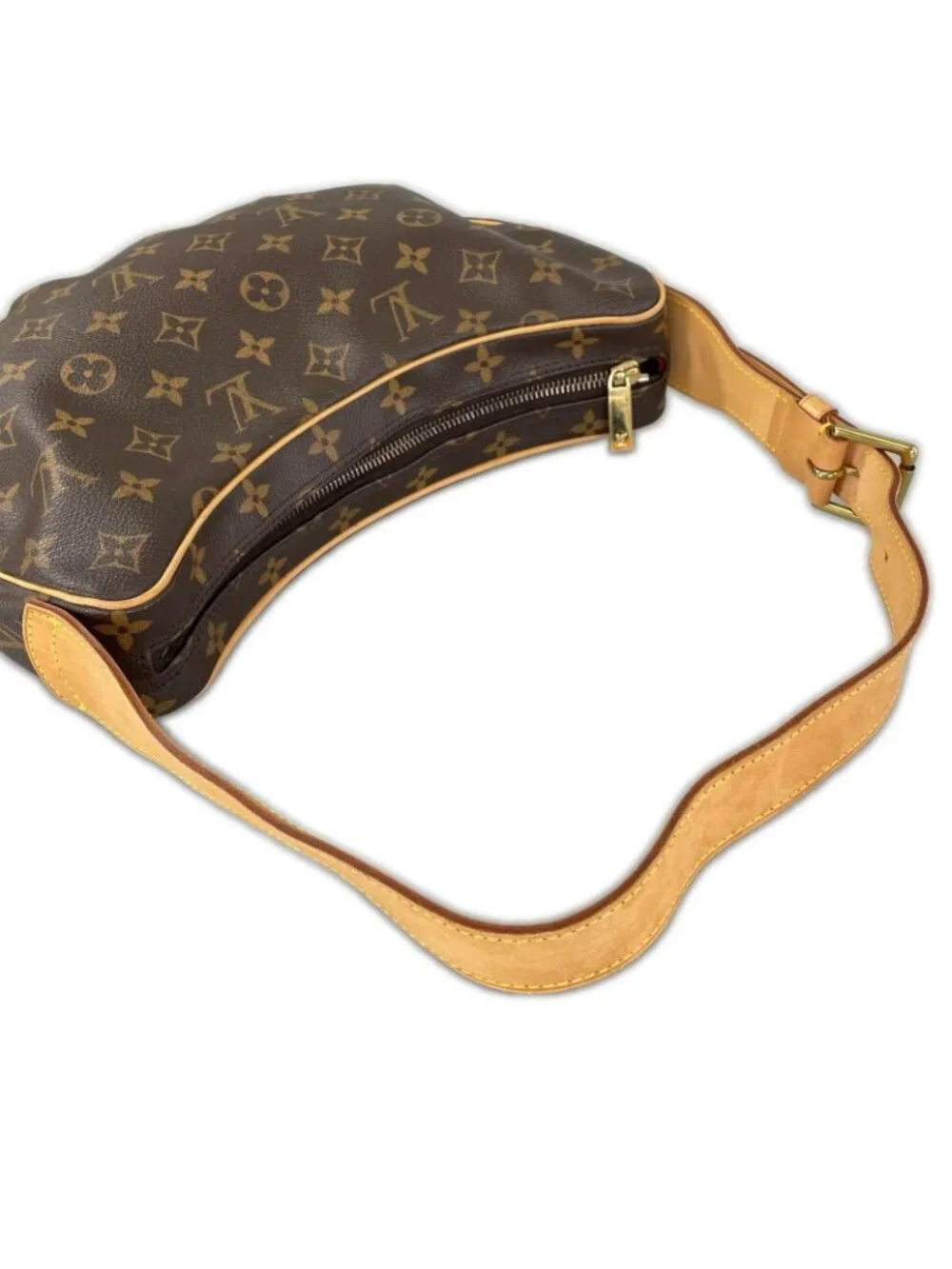Louis Vuitton Croissant MM Shoulder Bag Monogram Canvas Brown